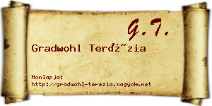 Gradwohl Terézia névjegykártya