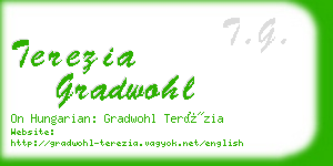 terezia gradwohl business card